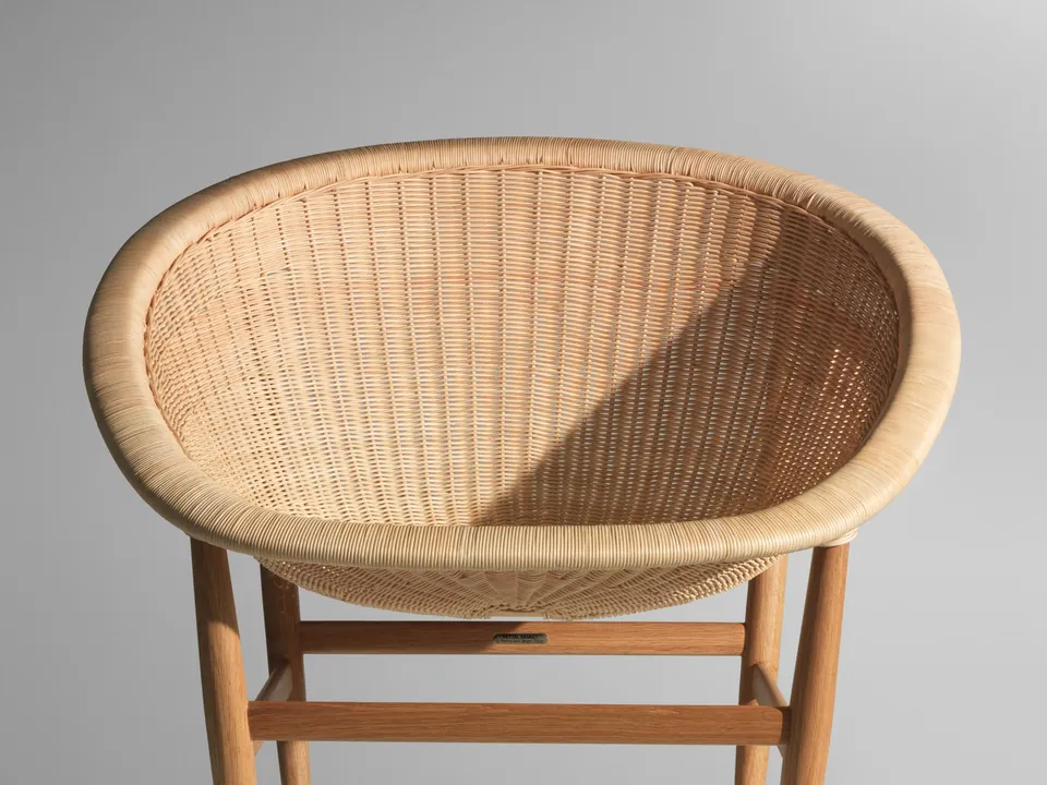 Kettal Basket outdoor furniture in use, catalog photograph