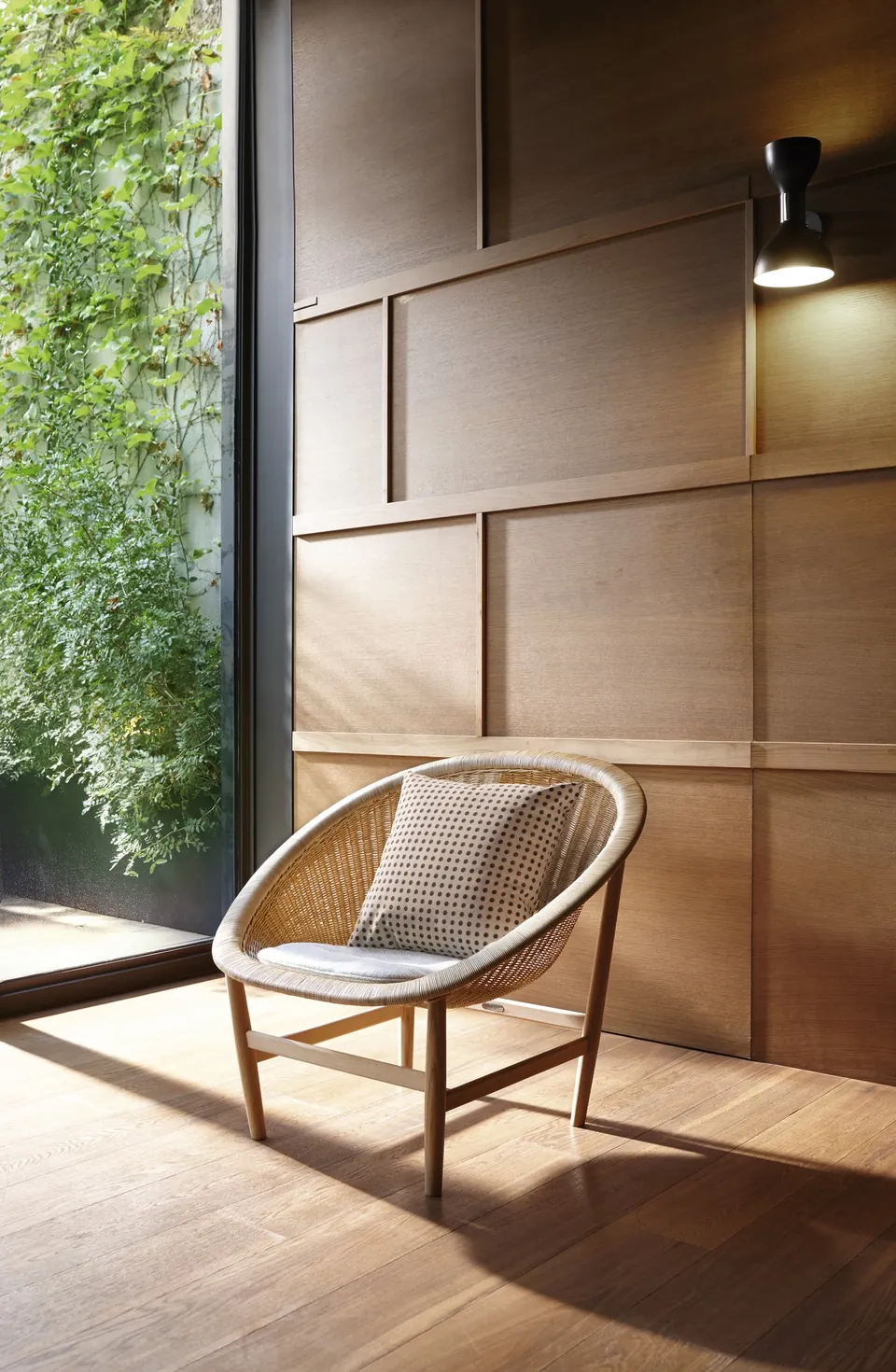 Kettal Basket outdoor furniture in use, catalog photograph