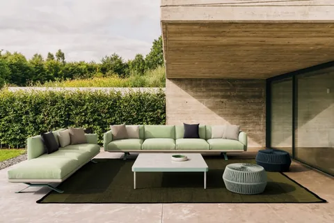 Kettal Boma outdoor furniture in use, catalog photograph