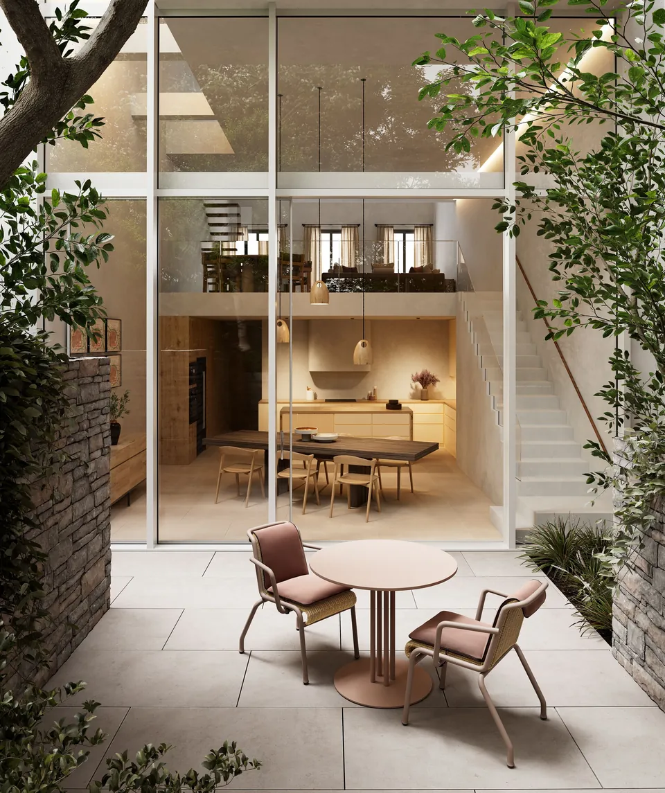 Kettal Eolias rattan and aluminum chairs