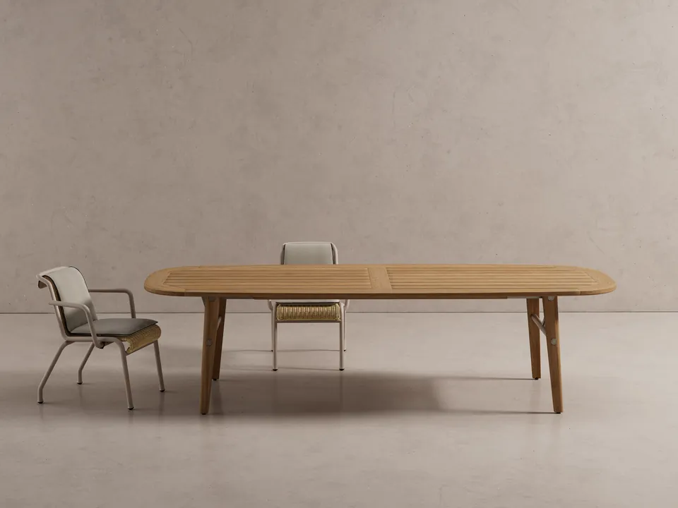 Kettal Eolias outdoor furniture in use, catalog photograph