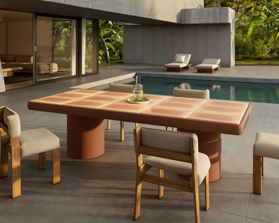 Kettal Insula modular sofa and tables