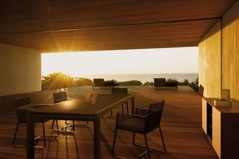 Kettal Landscape outdoor furniture in use, catalog photograph