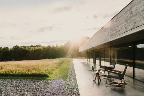 Kettal Landscape outdoor furniture in use, catalog photograph
