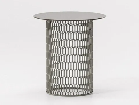 Kettal Mesh metal and teak lounge