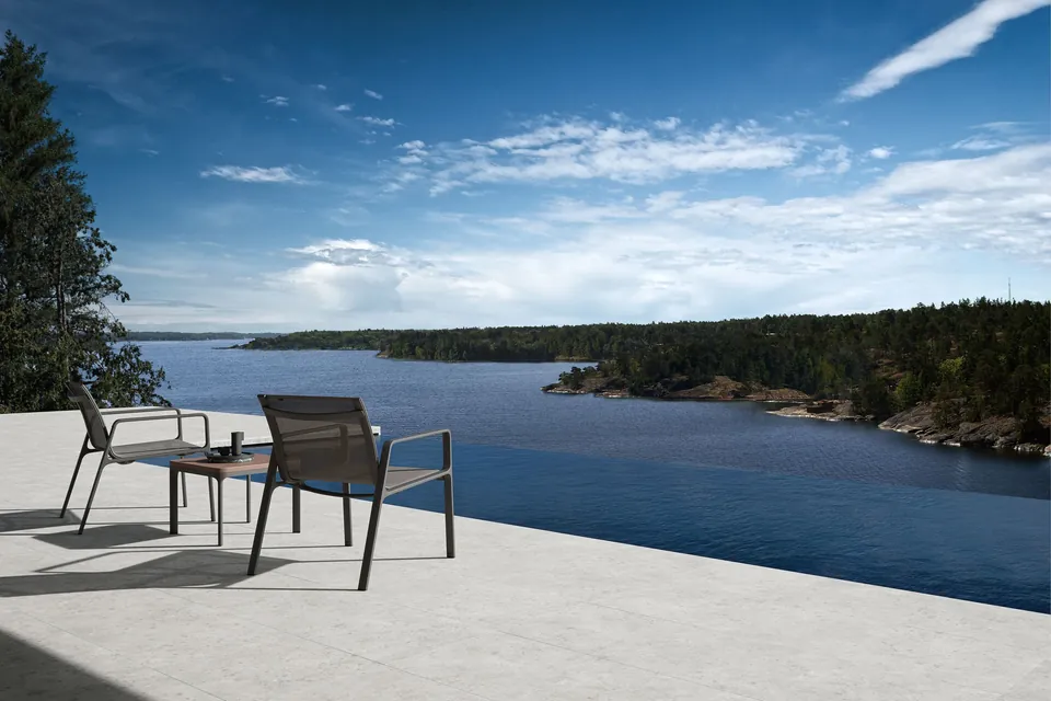 Kettal Park Life outdoor furniture in use, catalog photograph