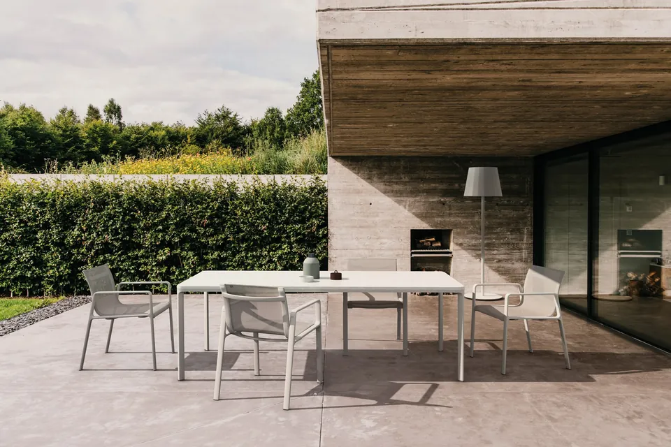 Kettal Park Life outdoor furniture in use, catalog photograph