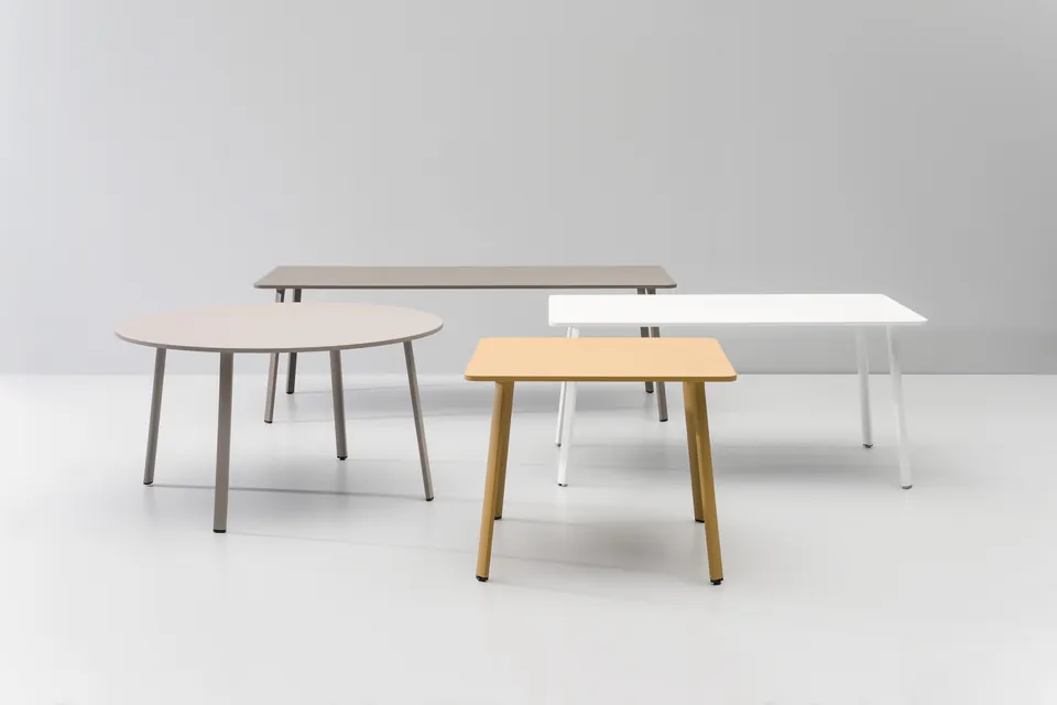 Kettal Village outdoor furniture in use, catalog photograph
