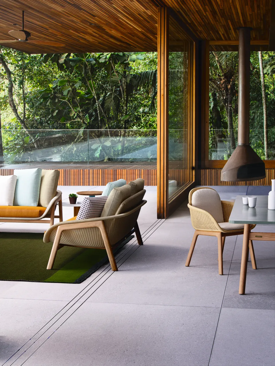 Kettal Vimini outdoor furniture in use, catalog photograph