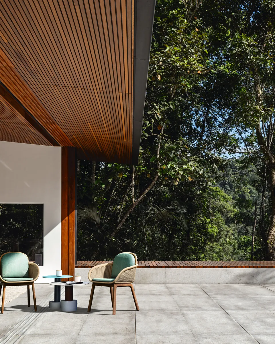 Kettal Vimini outdoor furniture in use, catalog photograph